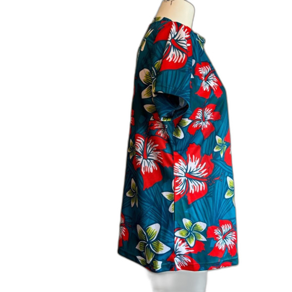 Margaritaville Run Floral Tropical Athletic Running Top Women’s Large L - Picture 2 of 7